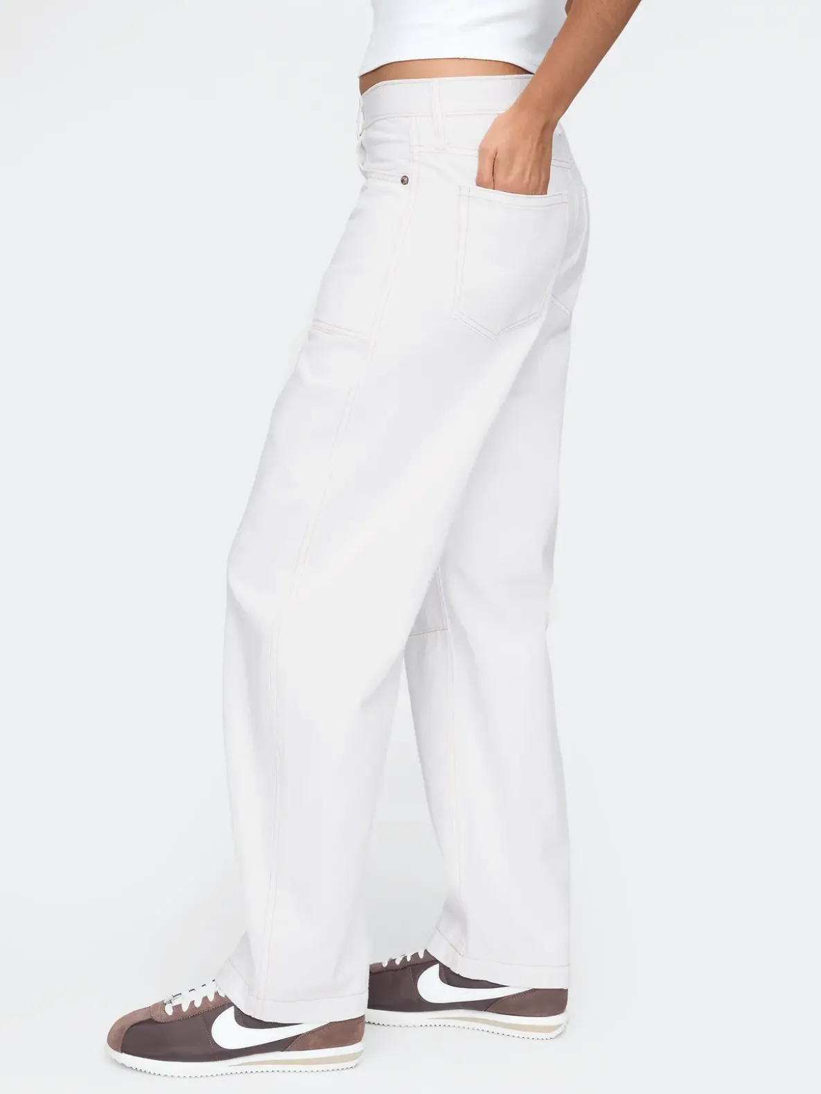 High Rise Barrel Carpenter Jeans
