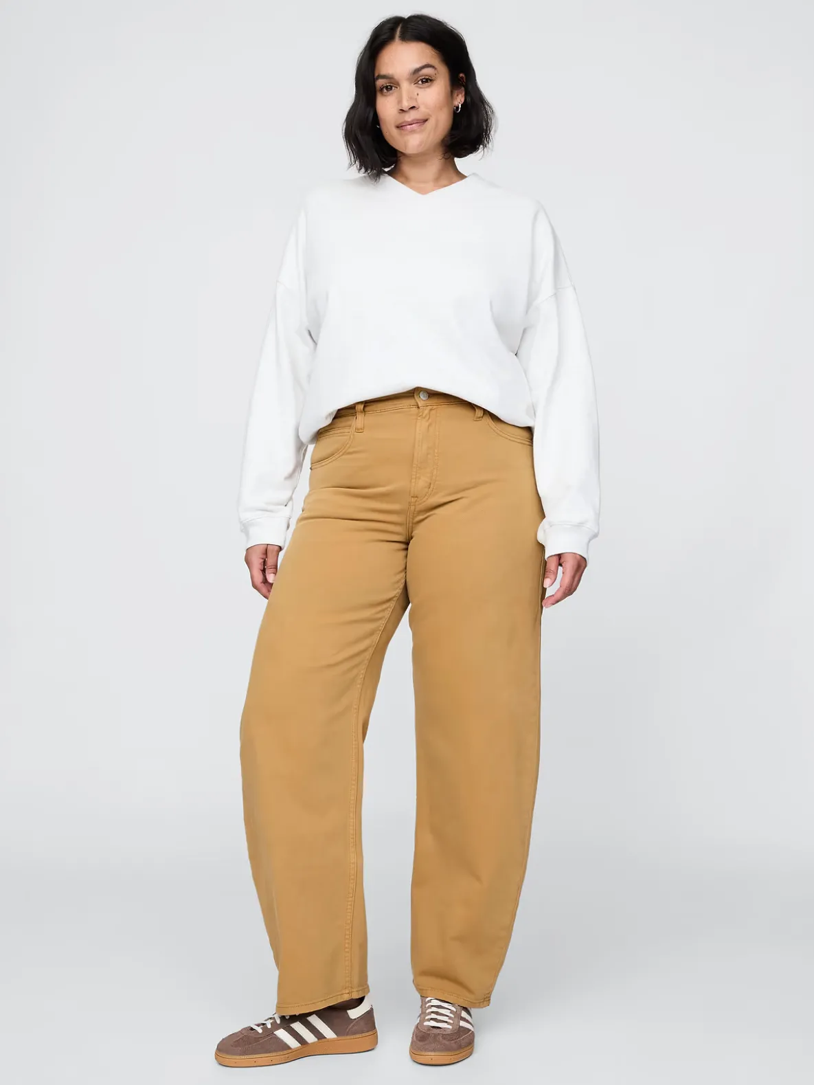 High Rise Barrel Jeans