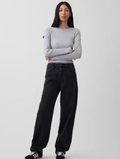 High Rise Barrel Jeans
