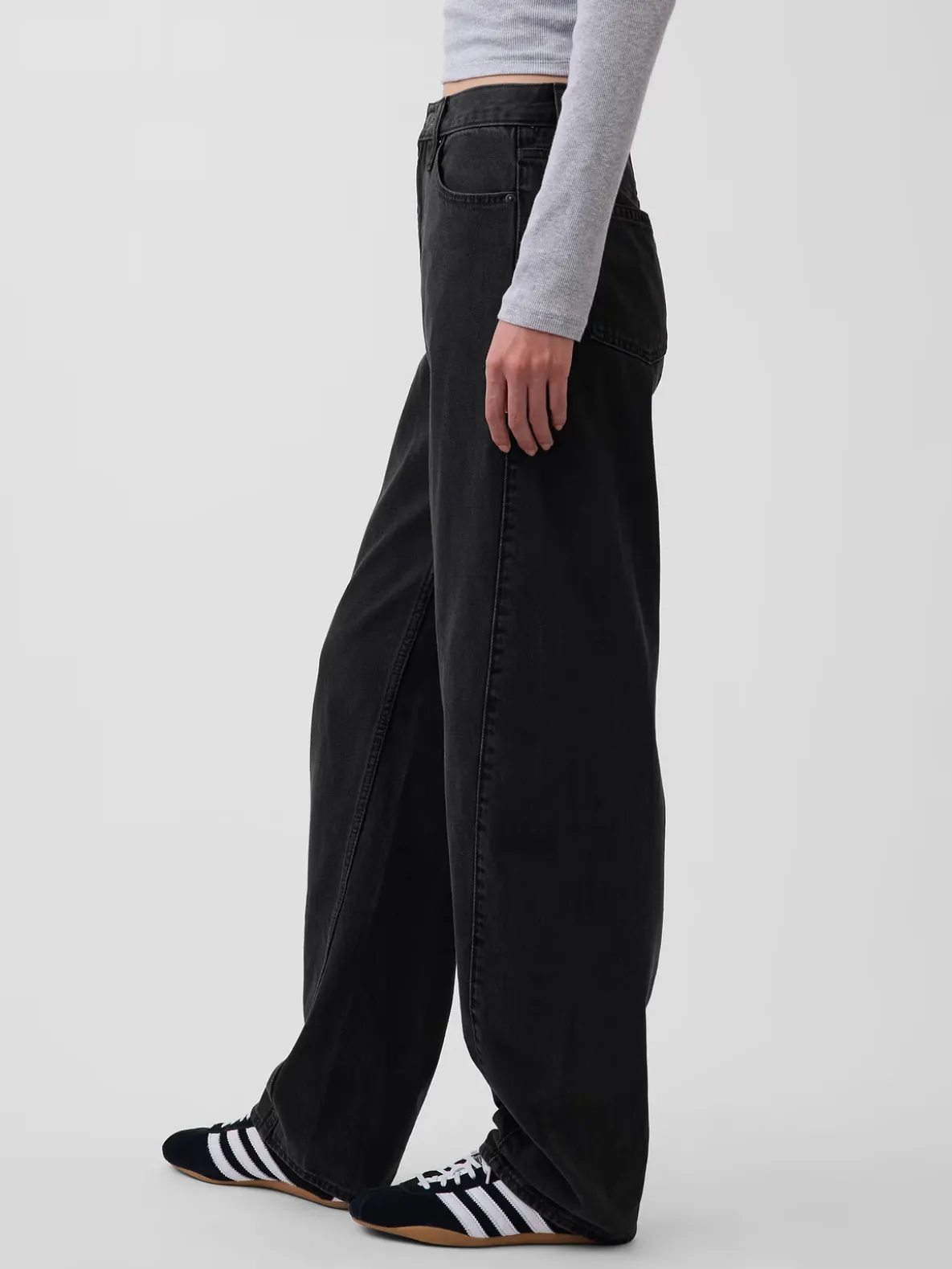 High Rise Barrel Jeans