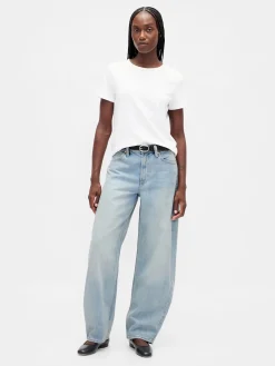 High Rise Barrel Jeans