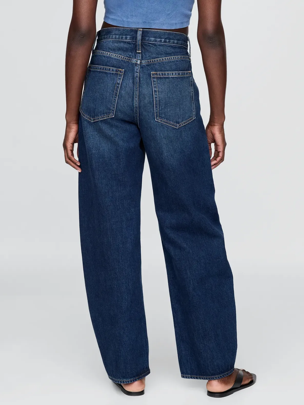 High Rise Barrel Jeans