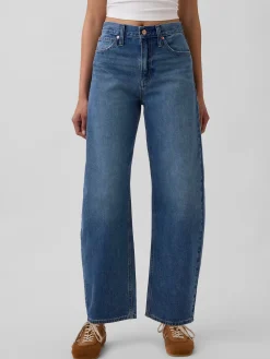 High Rise Barrel Jeans