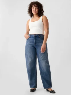 High Rise Barrel Jeans