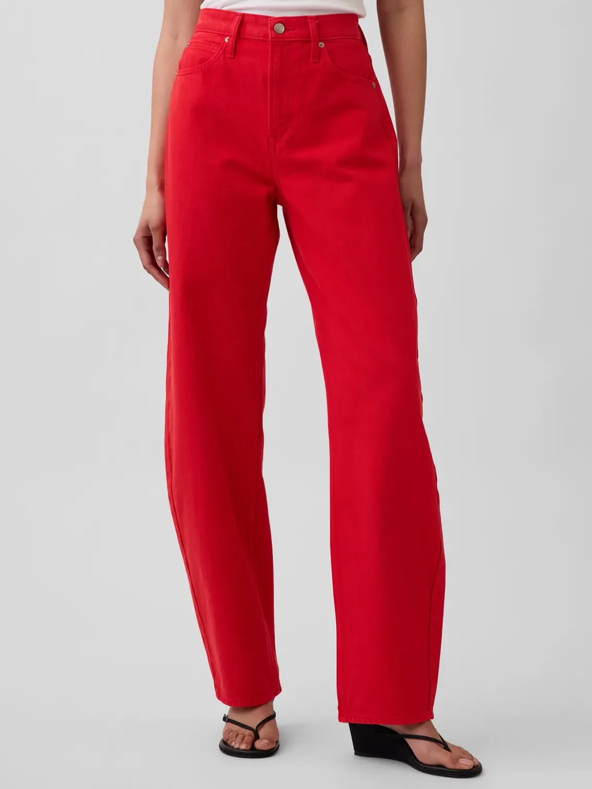 High Rise Barrel Jeans