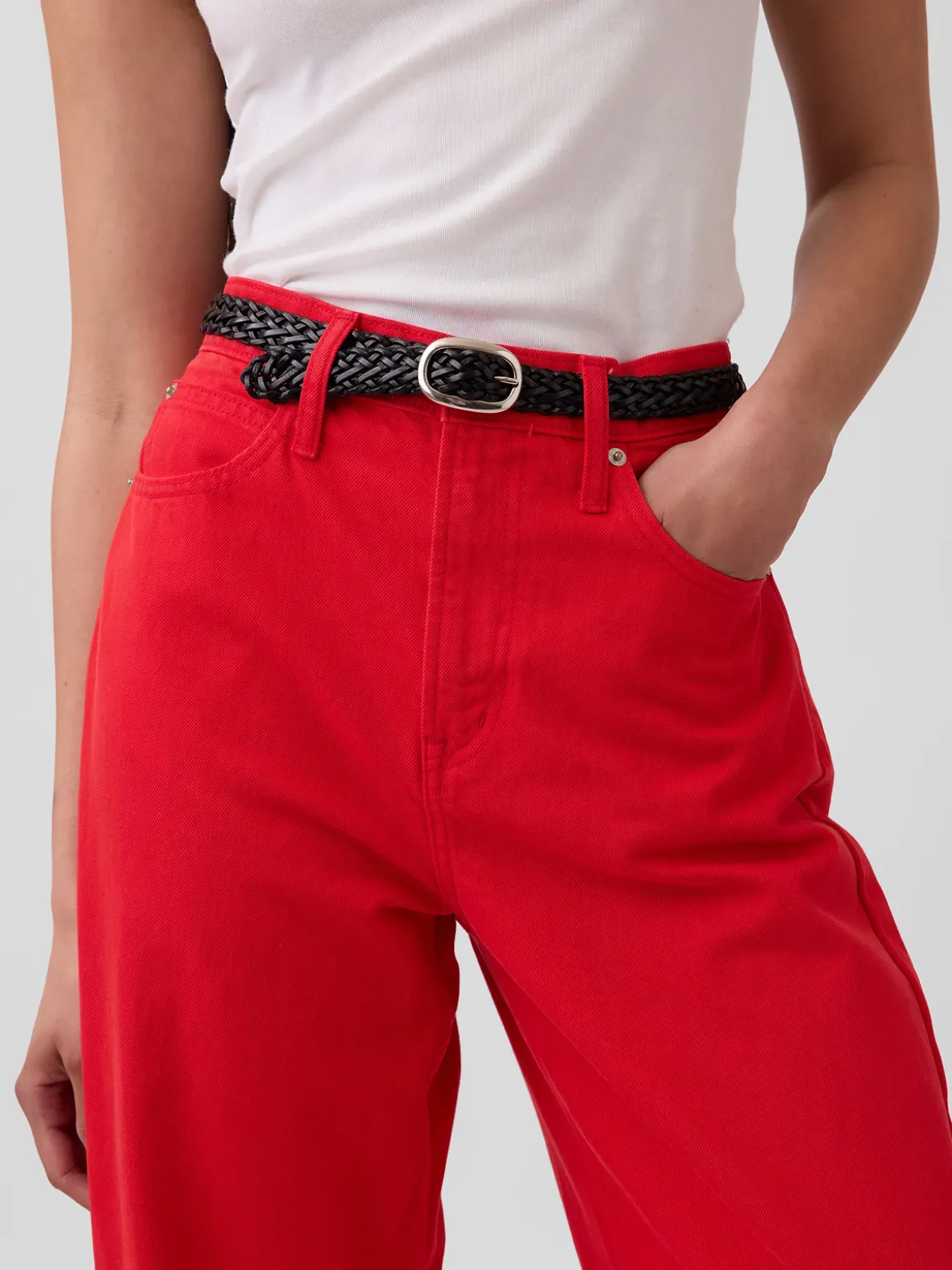 High Rise Barrel Jeans