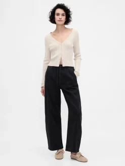 High Rise Barrel Jeans