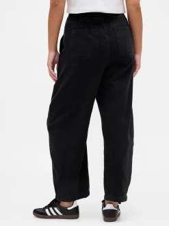 High Rise Barrel Jeans