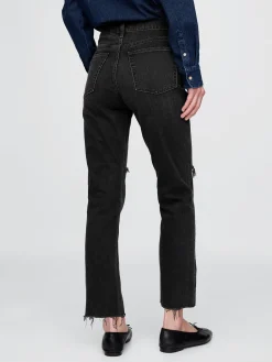 High Rise Cheeky Straight Jeans