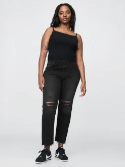 High Rise Cheeky Straight Jeans