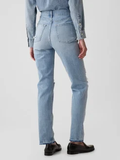 High Rise Cheeky Straight Jeans