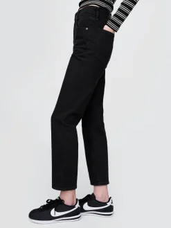 High Rise Cheeky Straight Jeans