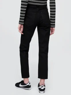 High Rise Cheeky Straight Jeans