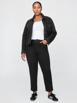 High Rise Cheeky Straight Jeans