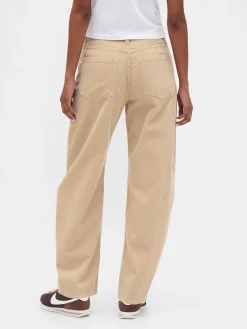 High Rise Corduroy Barrel Pants