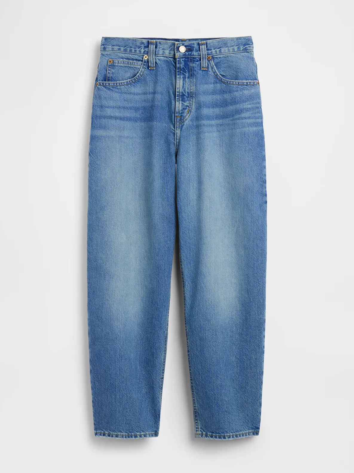 High Rise Crop Barrel Jeans