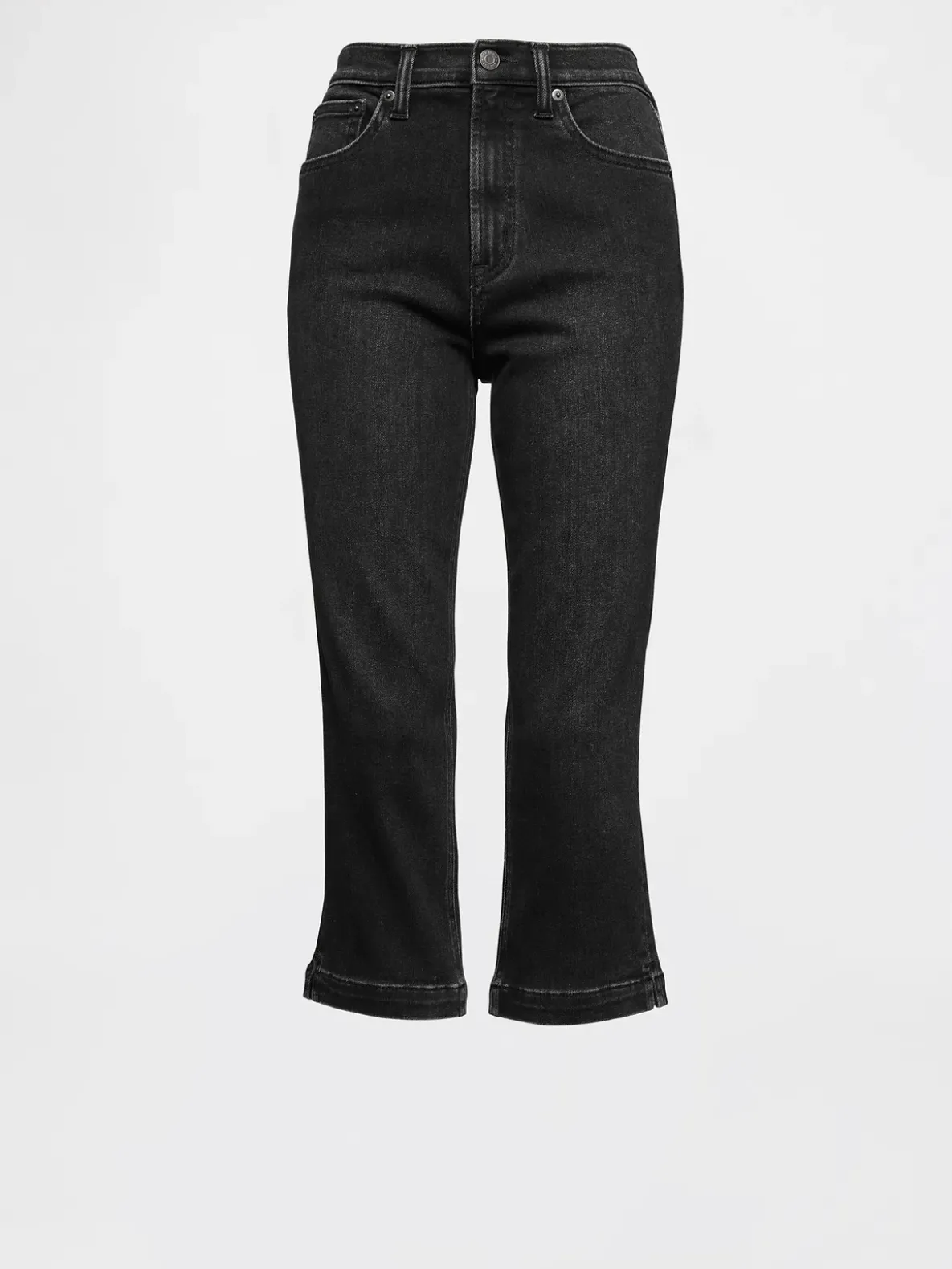 High Rise Cropped Capri Jeans