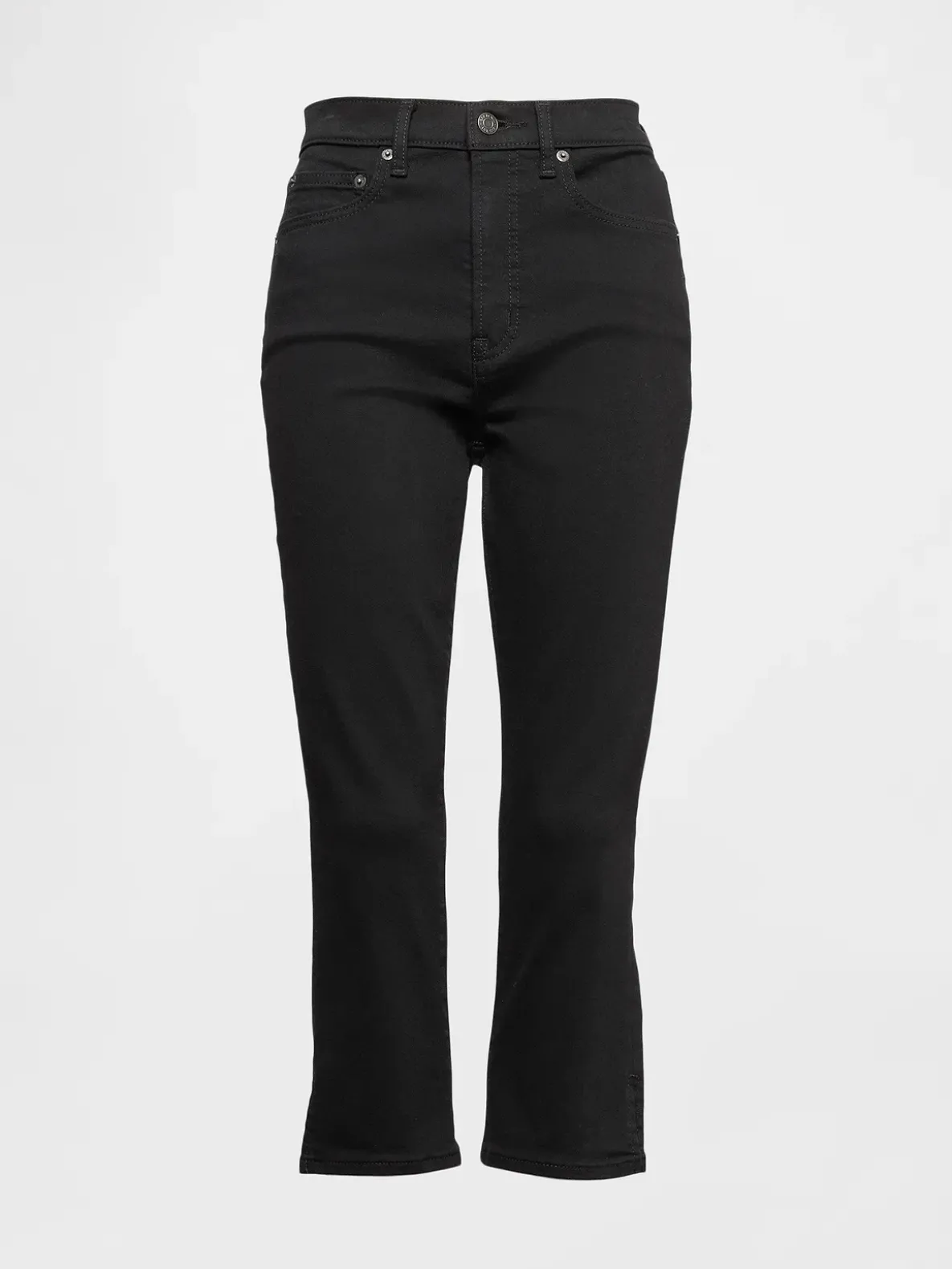 High Rise Cropped Capri Jeans