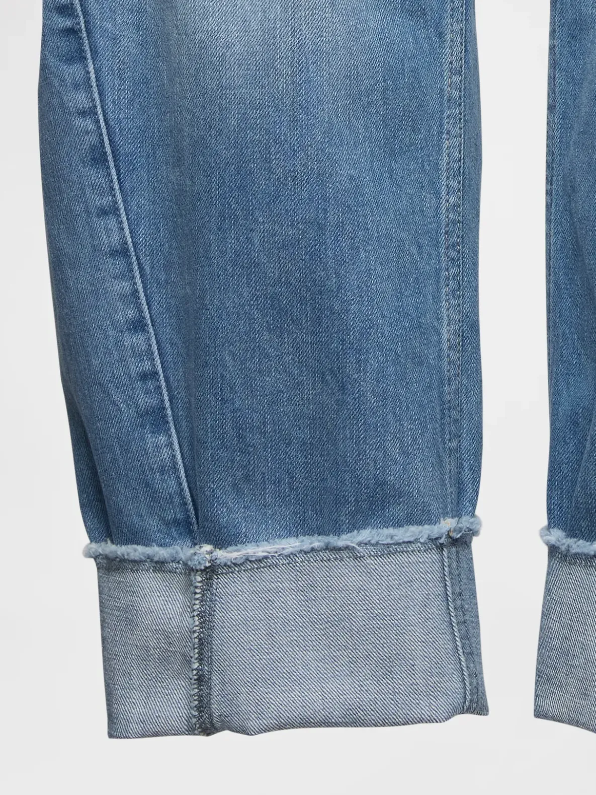 High Rise Cuffed Barrel Jeans