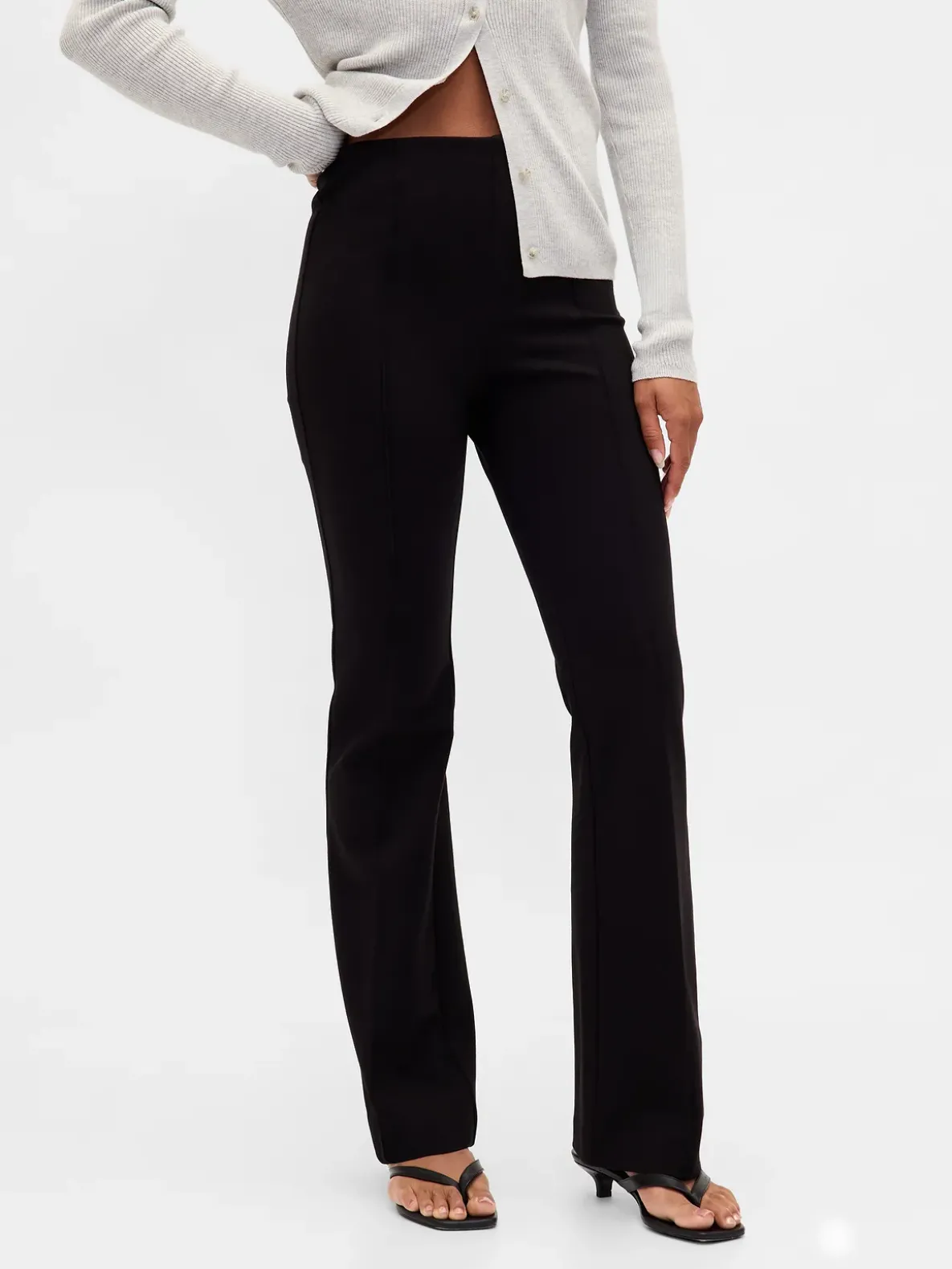 High Rise Double Knit Boot Pants