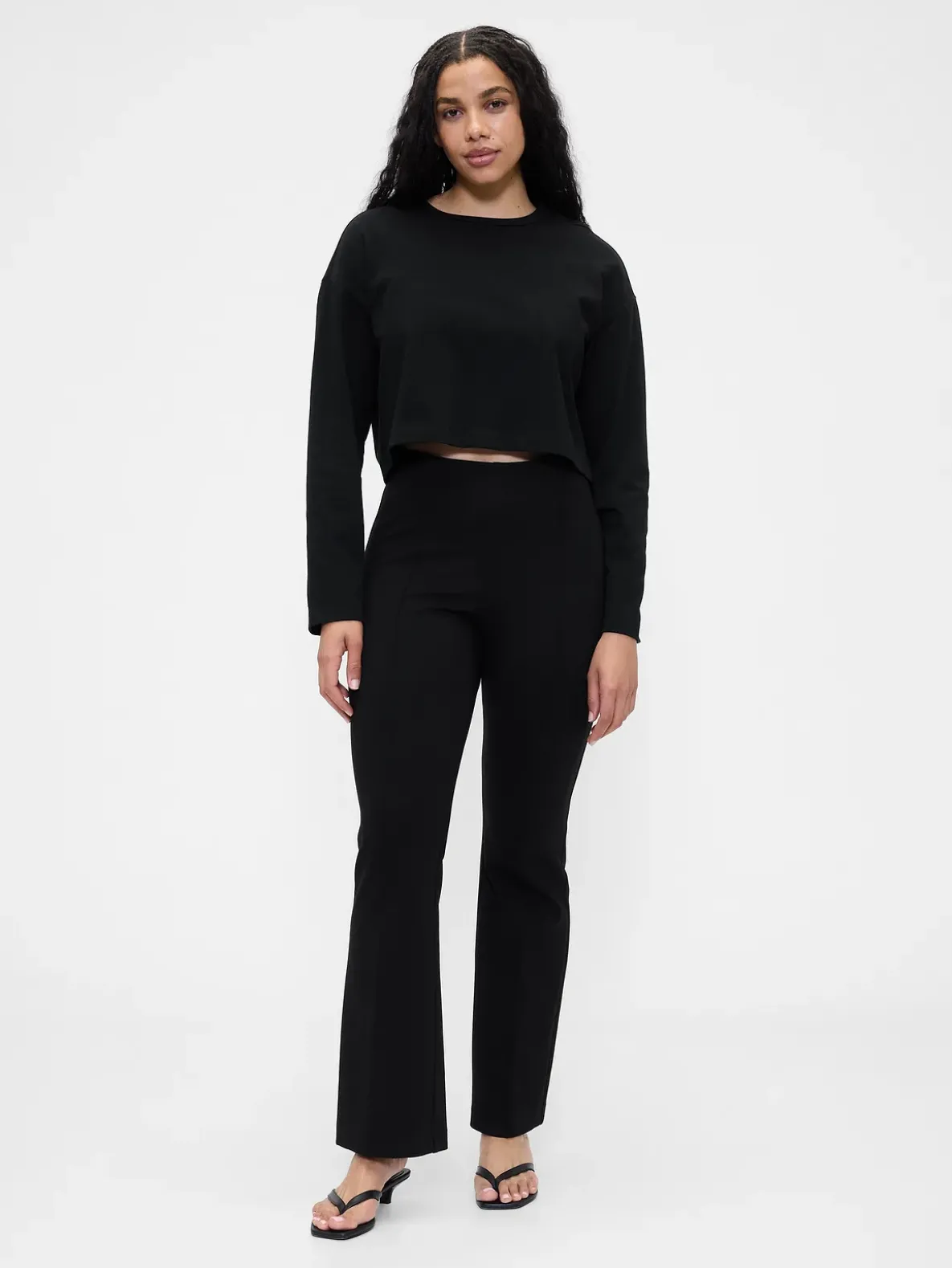 High Rise Double Knit Boot Pants