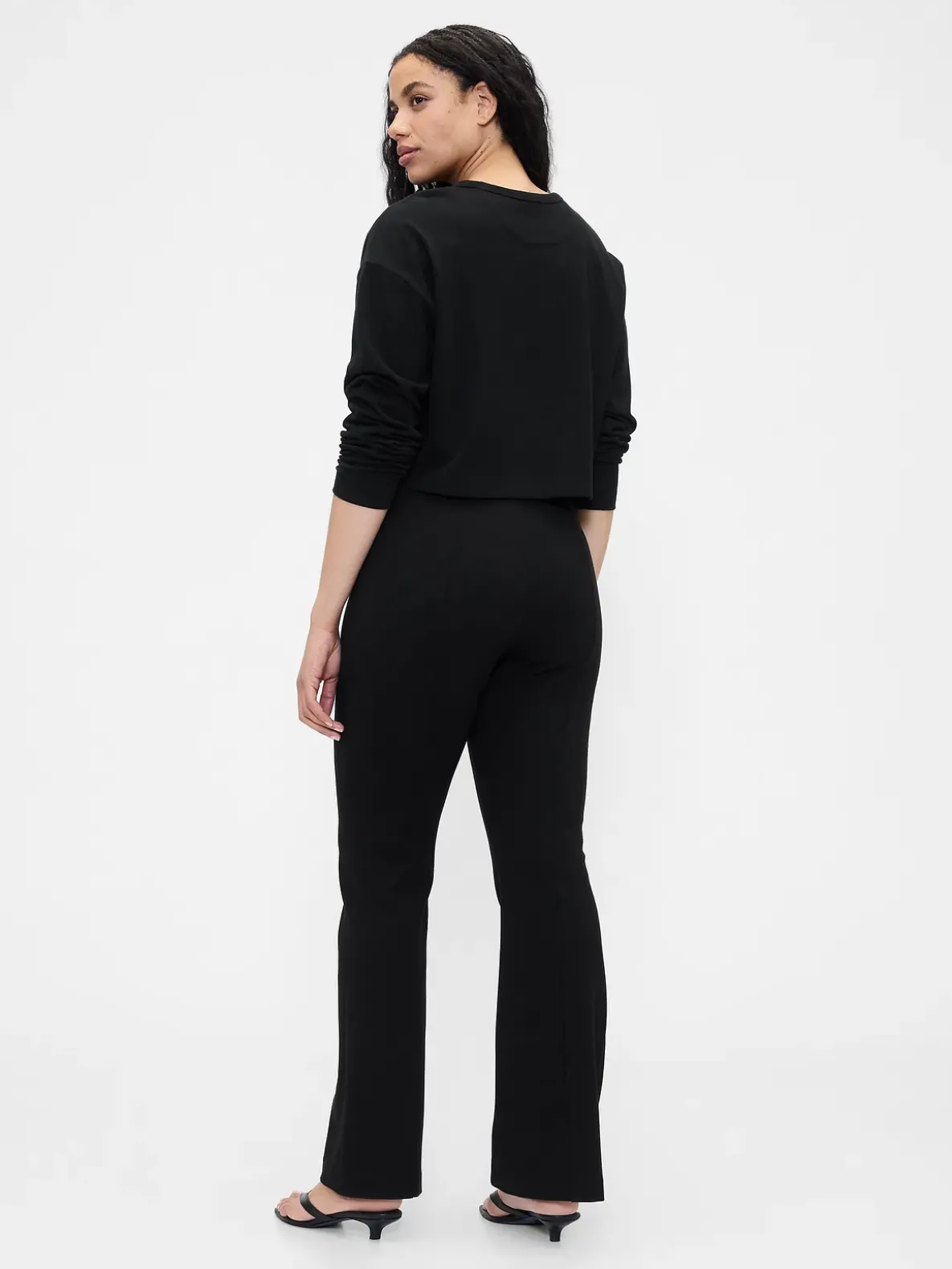High Rise Double Knit Boot Pants