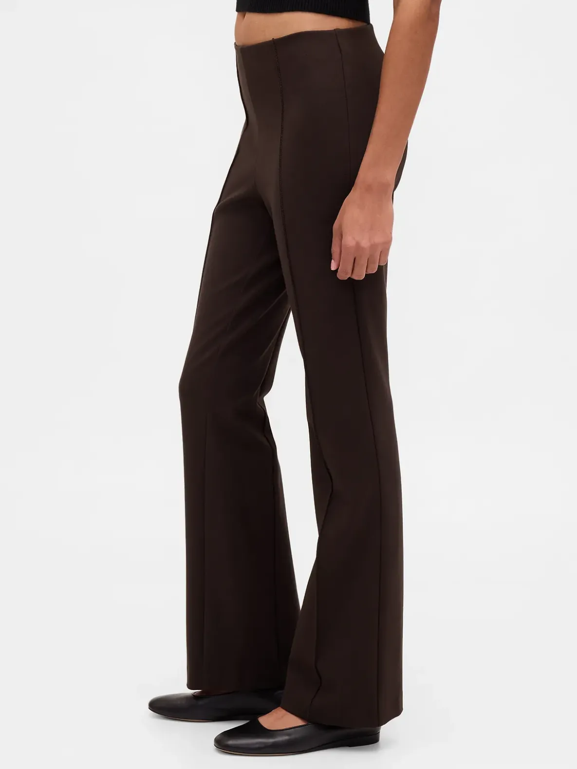 High Rise Double Knit Boot Pants
