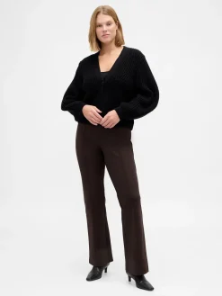 High Rise Double Knit Boot Pants