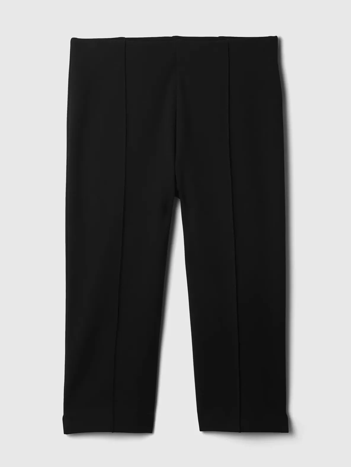 High Rise Double Knit Capris