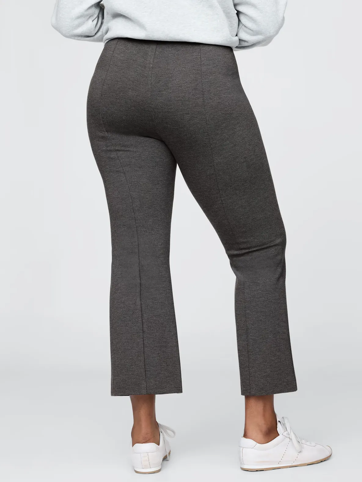 High Rise Double Knit Crop Kick Pants