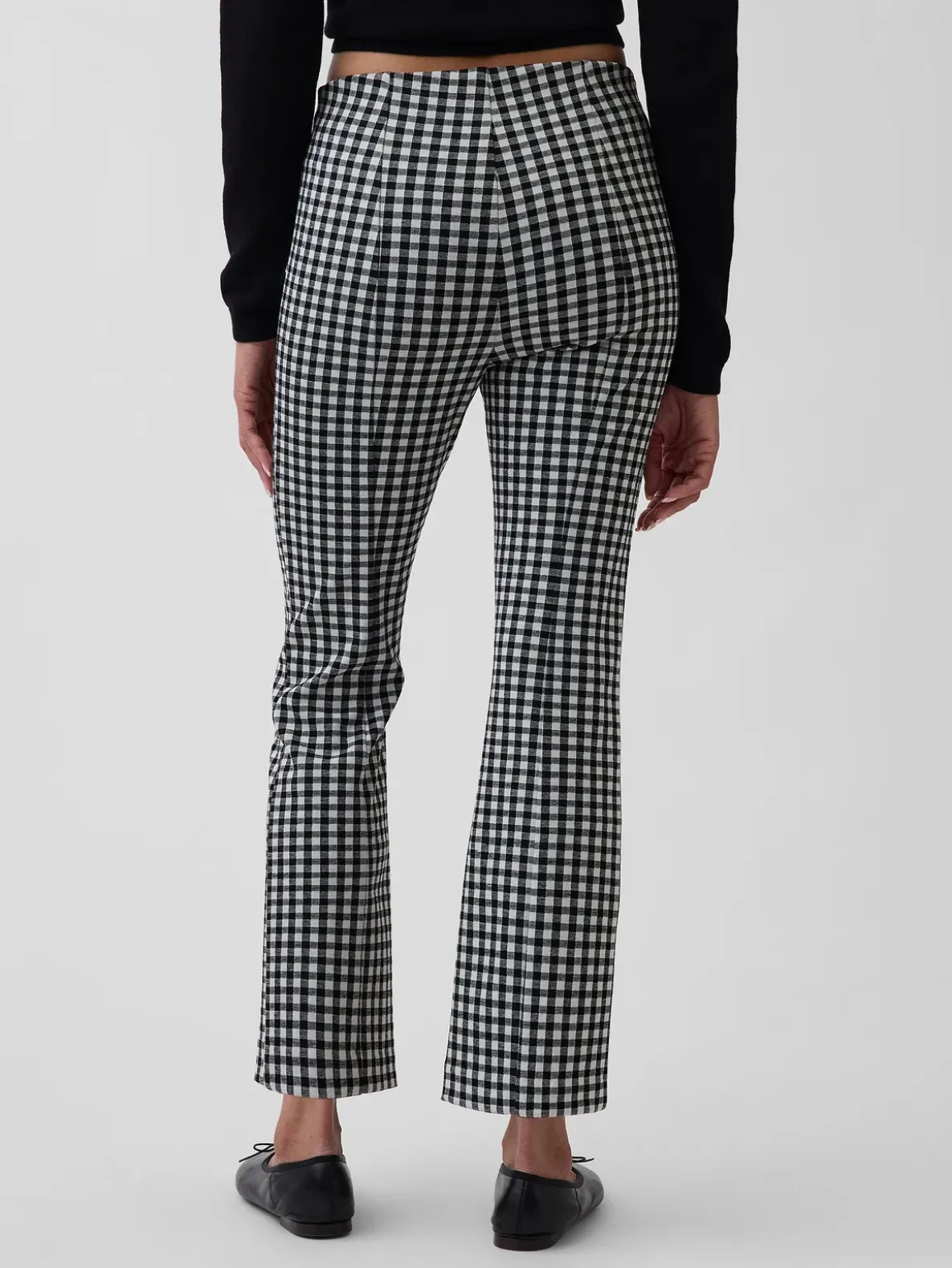 High Rise Double Knit Crop Kick Pants
