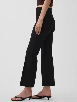 High Rise Double Knit Crop Kick Pants