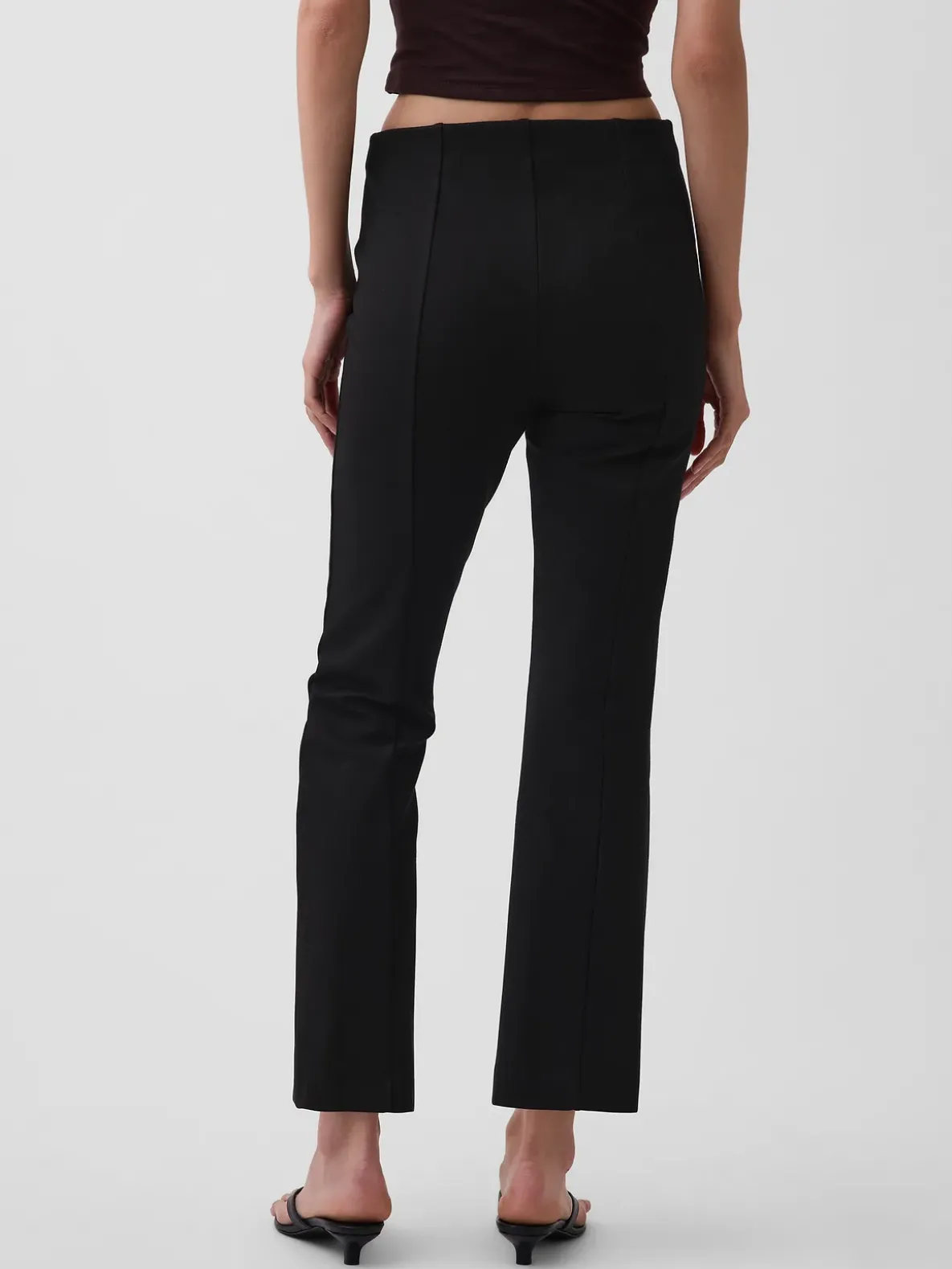 High Rise Double Knit Crop Kick Pants