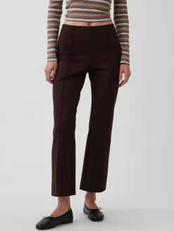 High Rise Double Knit Crop Kick Pants