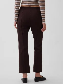 High Rise Double Knit Crop Kick Pants