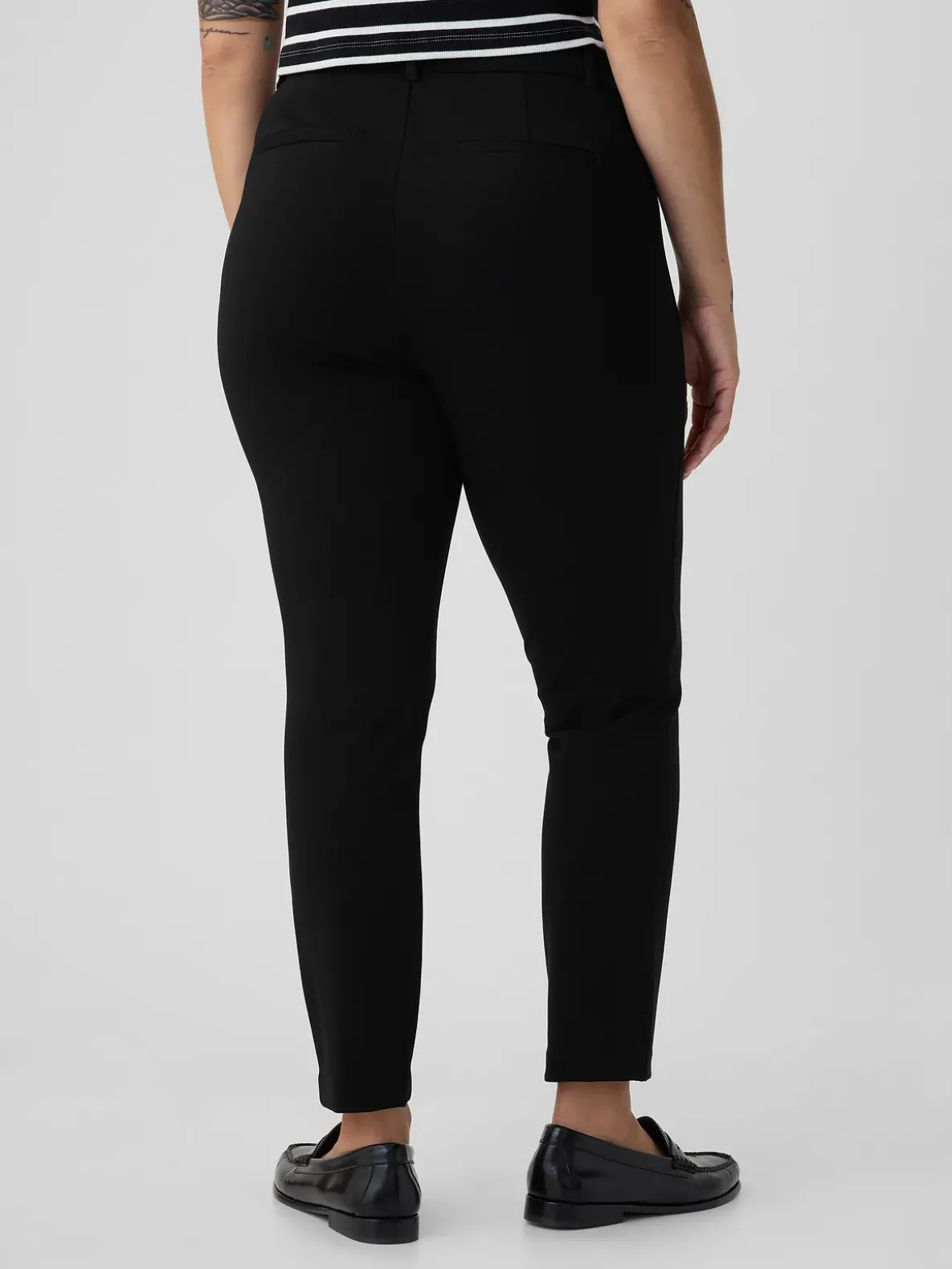High Rise Double Knit Skinny Pants