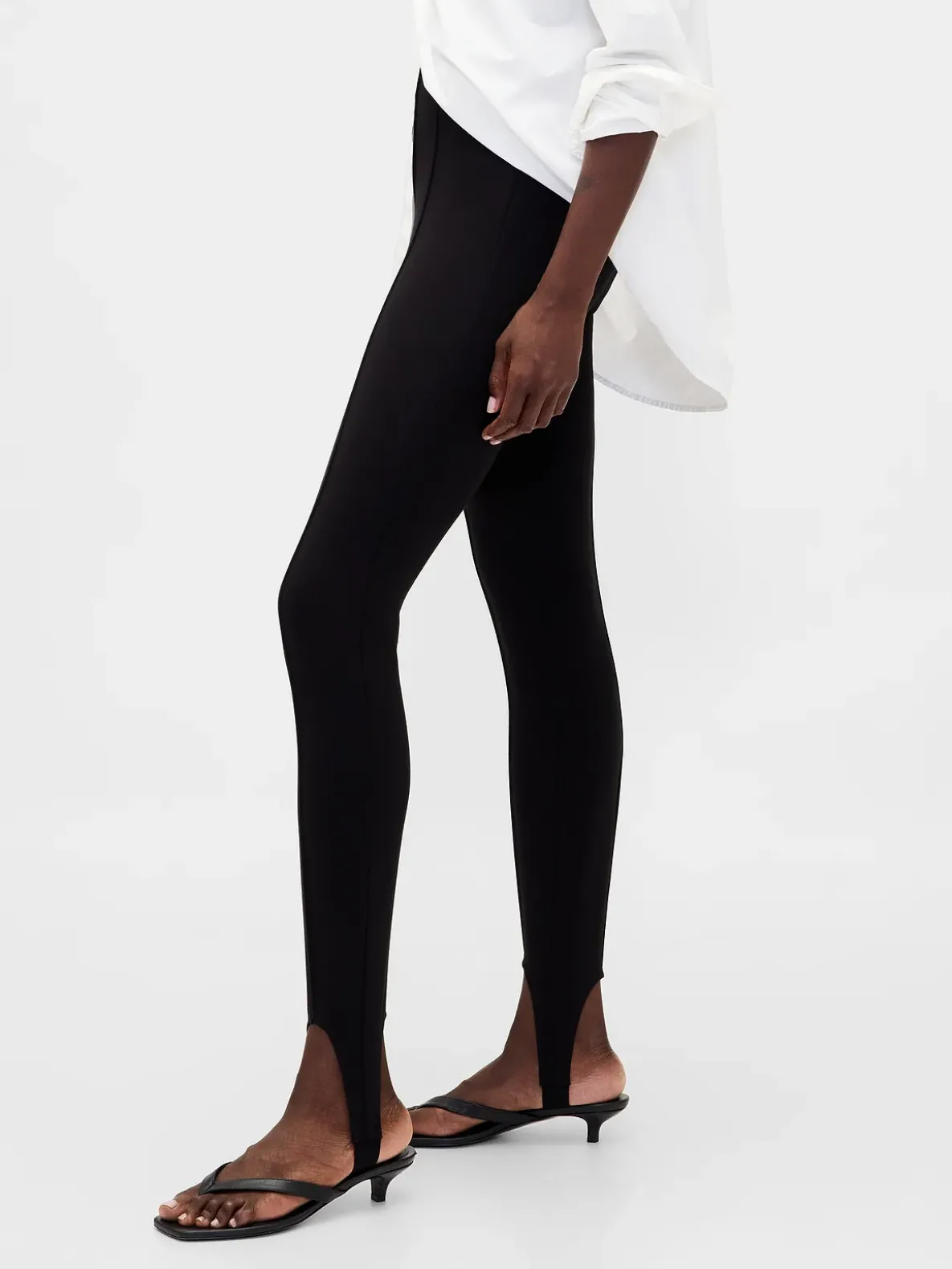 High Rise Double Knit Stirrup Pants