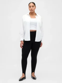 High Rise Double Knit Stirrup Pants
