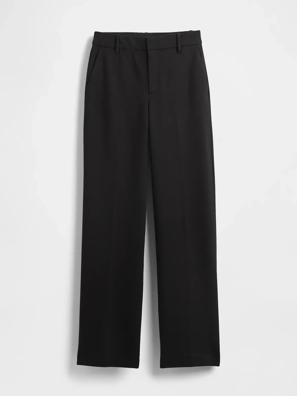 High Rise Double Knit Wide-Leg Pants