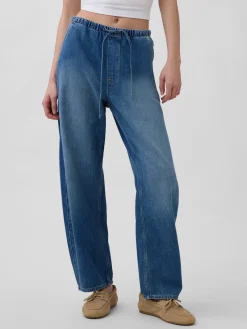 High Rise Easy Barrel Jeans