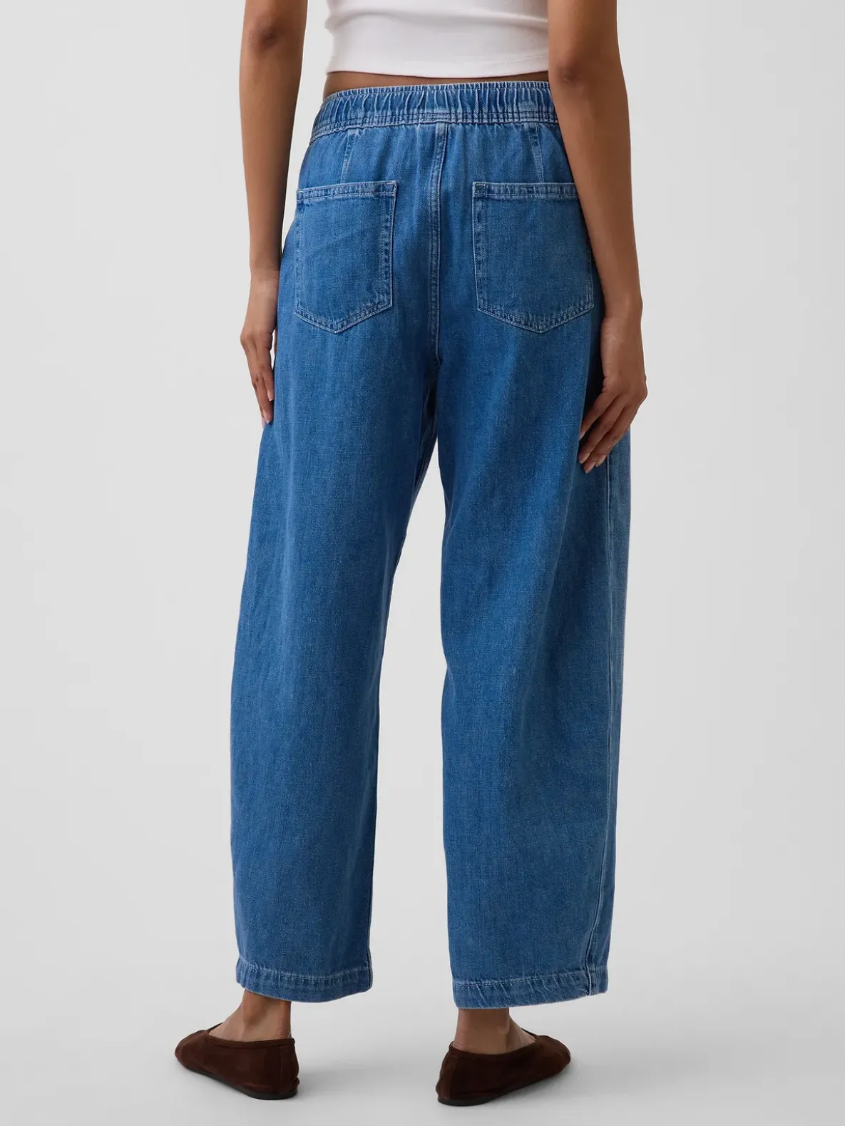 High Rise Easy Barrel Jeans