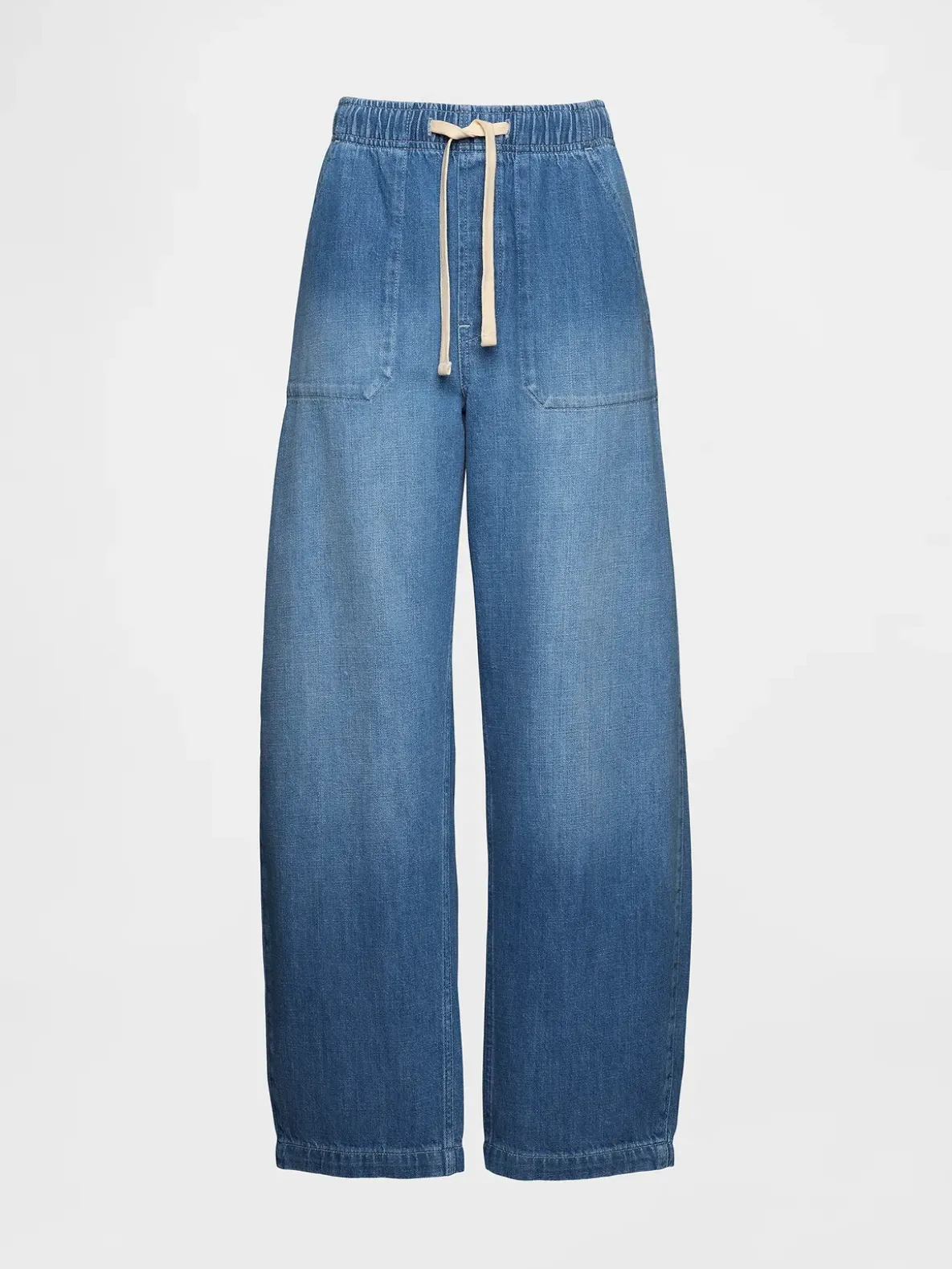 High Rise Easy Barrel Jeans