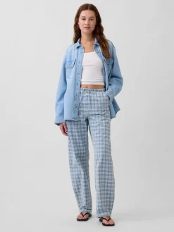 High Rise Easy Barrel Jeans