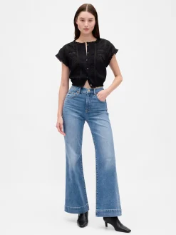 High Rise Relaxed Flare Jeans