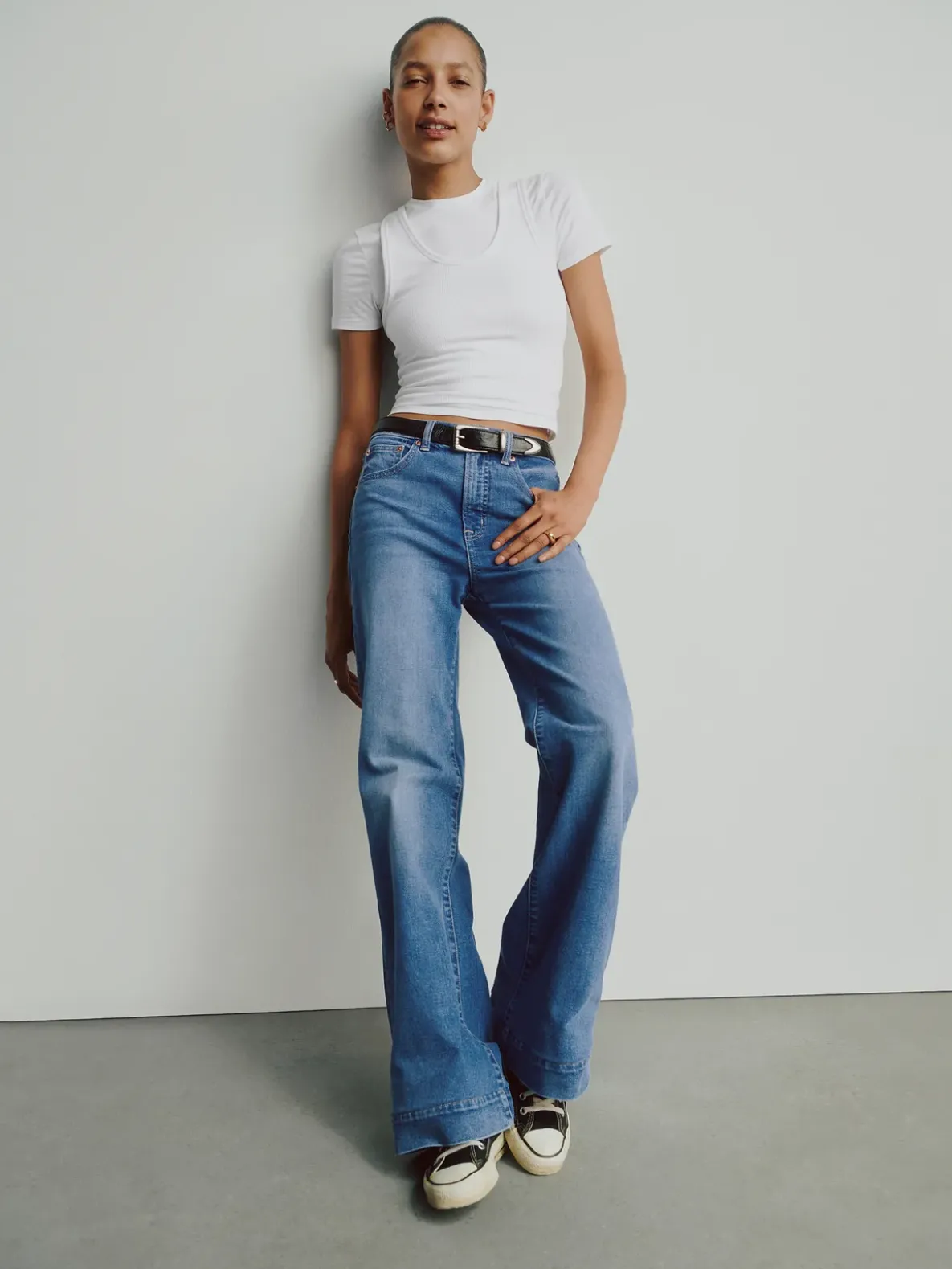 High Rise Relaxed Flare Jeans