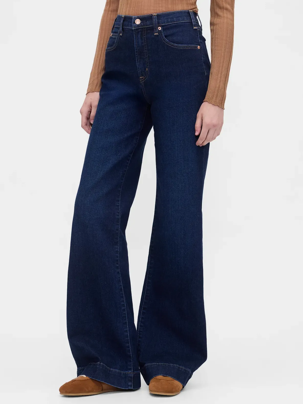 High Rise Relaxed Flare Jeans