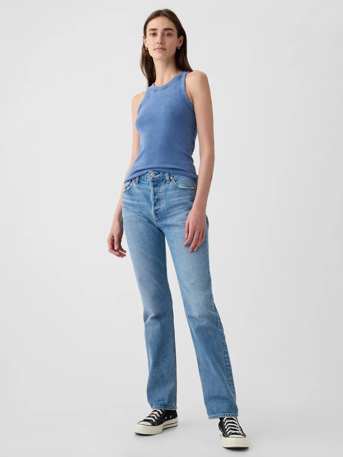 High Rise Rigid '90s Slim Straight Jeans