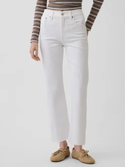 High Rise ’90s Slim Straight Crop Jeans