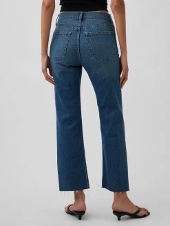 High Rise ’90s Slim Straight Crop Jeans
