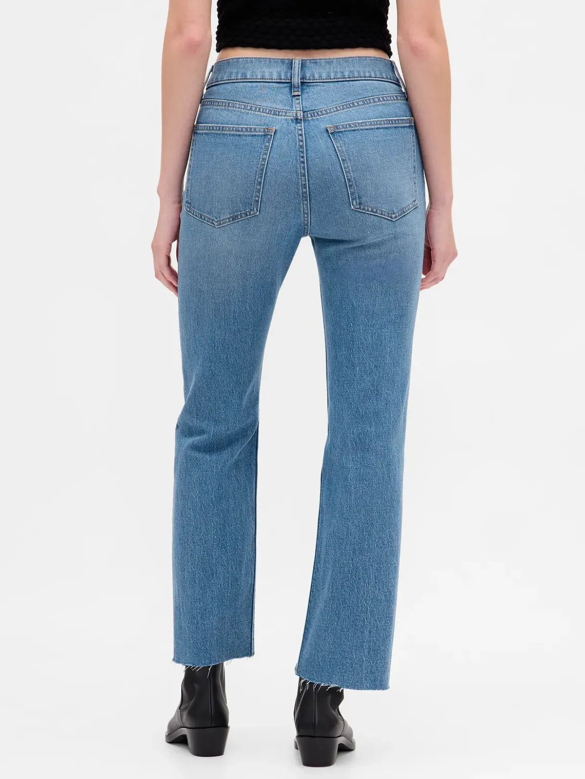 High Rise ’90s Slim Straight Crop Jeans